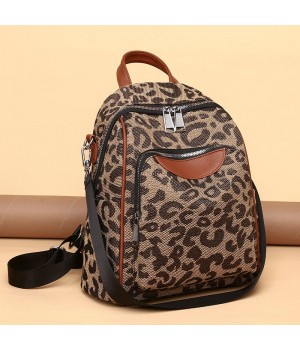 Cheetah Print Backpack Purse