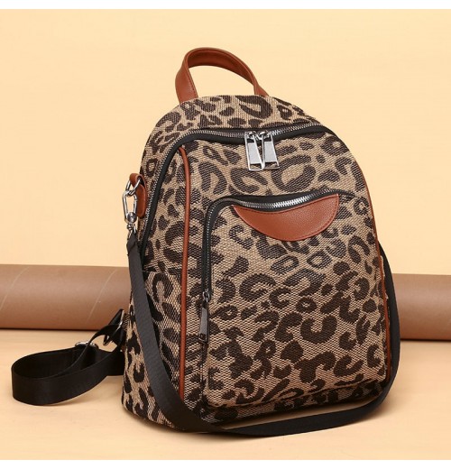 Cheetah Print Backpack Purse