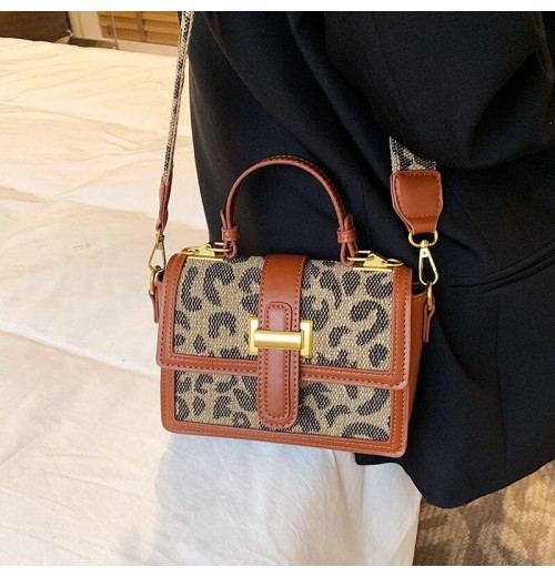 Leopard Print Crossbody Bag