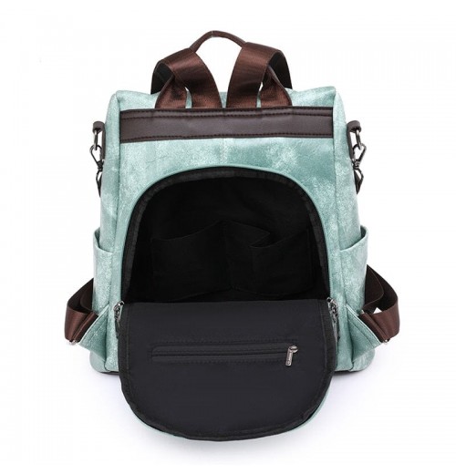 Theft Proof Leather Backpack