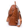 Theft Proof Faux Leather Backpack