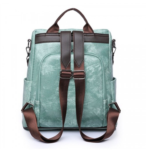 Theft Proof Leather Backpack